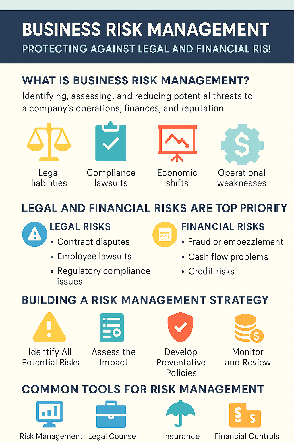 Infograpgic to illustrate Business Risk Management