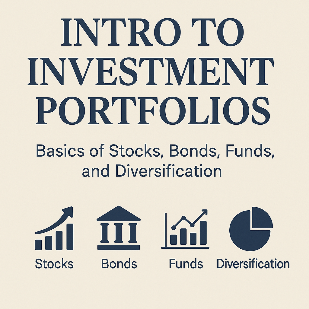 Intro to Investment Portfolios: Basics of Stocks, Bonds, Funds, and Diversification
